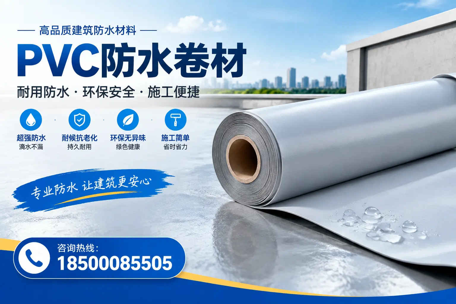 PVC防水卷材选型对比：如何做出明智选择？岳阳指南
