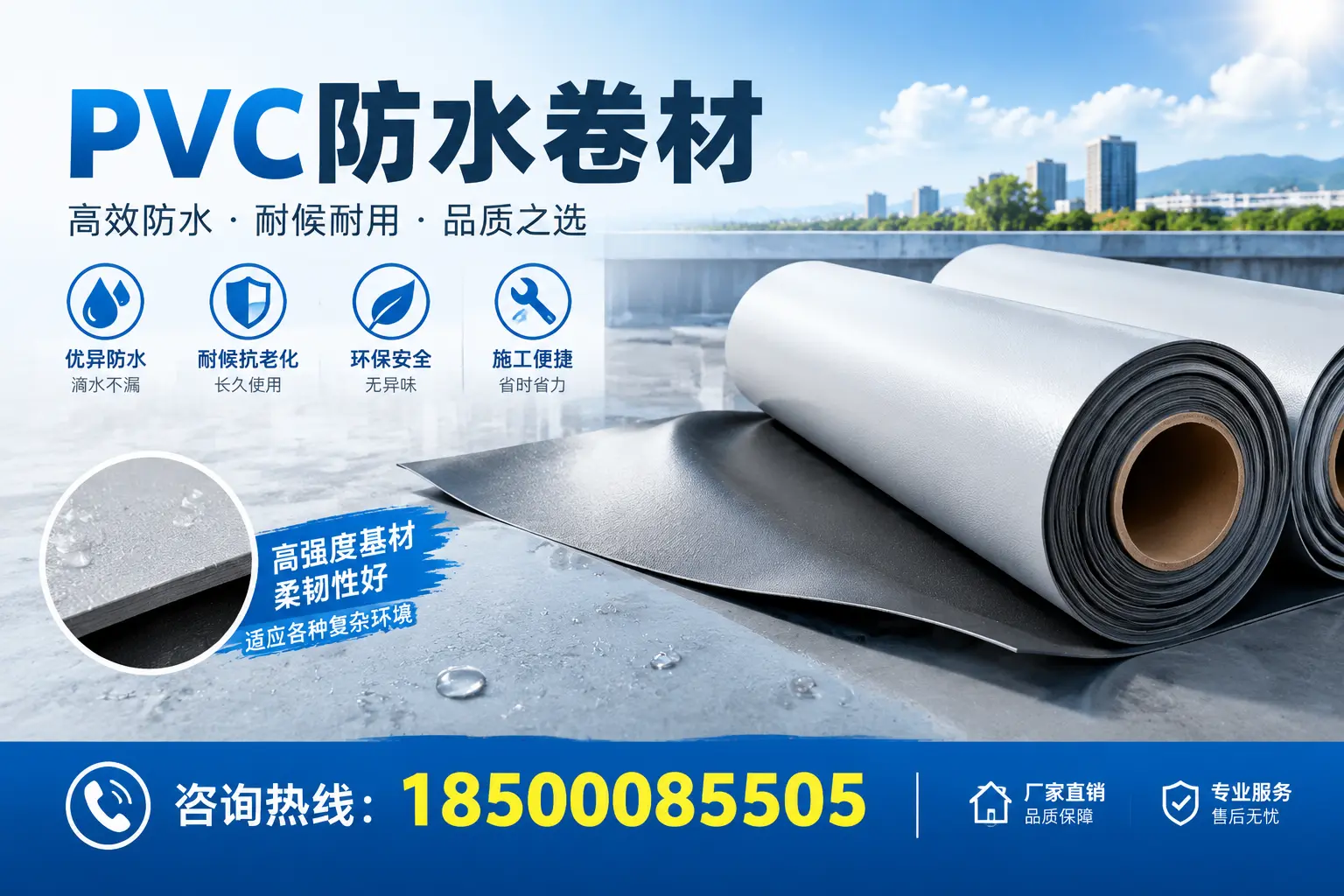PVC防水卷材的环保特性与可持续发展探讨岳阳