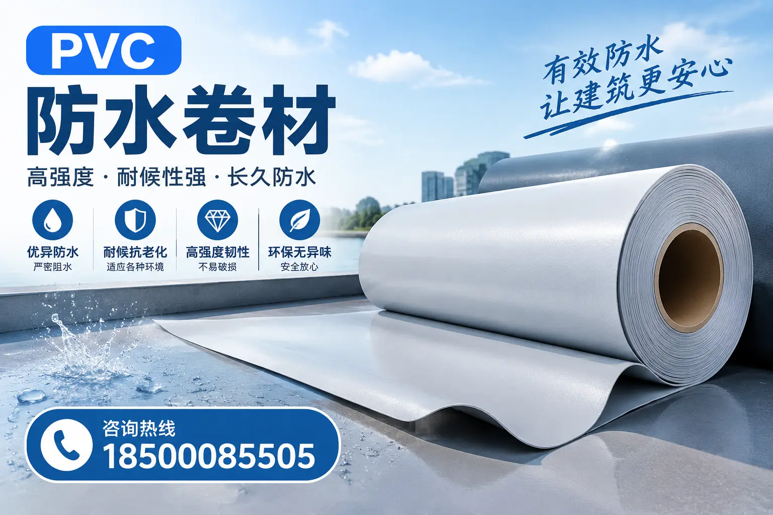 PVC防水卷材的环保特性与可持续发展探讨岳阳